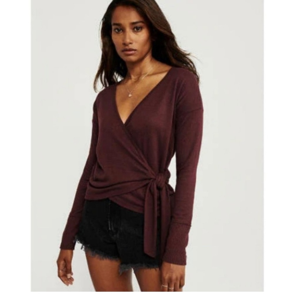 Abercrombie and Fitch "Soft A&F Cozy" Wrap Sweater